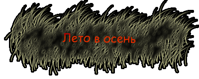 Лето в осень